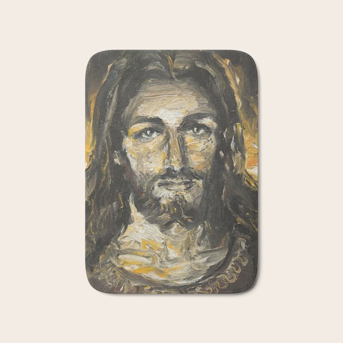 I am the light of the world. (Faustina's Vision) Bath Mat Gallery Image 1