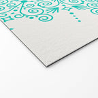 Moroccan Mandala - Turquoise Palette Welcome Mat Gallery Image 2