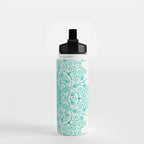 Moroccan Mandala - Turquoise Palette Water Bottle Gallery Image 2