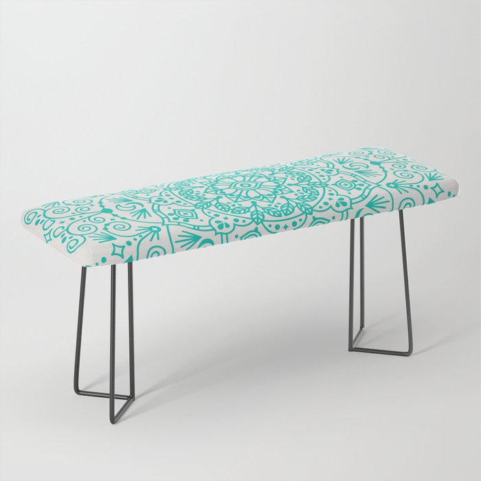 Moroccan Mandala - Turquoise Palette Bench Gallery Image 1