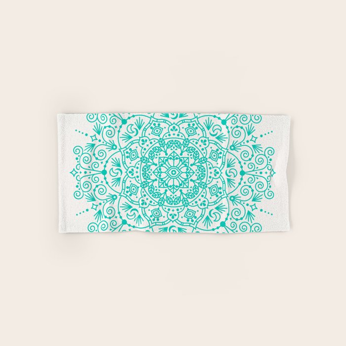 Moroccan Mandala - Turquoise Palette Towels Gallery Image 1