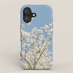 White Dogwood Flowers - spring flower photograph iPhone Case Gallery Image 1