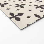 Classic Monochrome Leaf Motif Welcome Mat Gallery Image 2