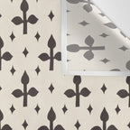 Classic Monochrome Leaf Motif Wall Tapestry Gallery Image 3