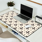 Classic Monochrome Leaf Motif Desk Mat Gallery Image 2