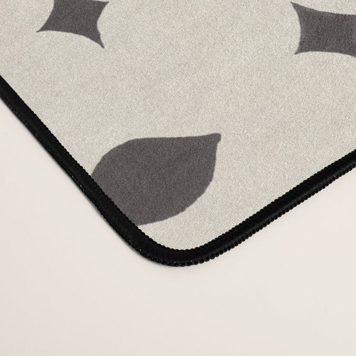 Classic Monochrome Leaf Motif Desk Mat Gallery Image 4