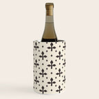 Classic Monochrome Leaf Motif Wine Chiller Gallery Image 2