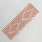 oceania diamond stripes - terracotta Yoga Mat Gallery Image 1