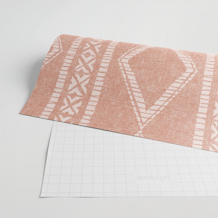 oceania diamond stripes - terracotta Wrapping Paper Gallery Image 2