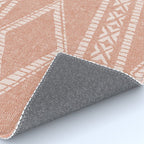 oceania diamond stripes - terracotta Rug Gallery Image 4
