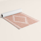 oceania diamond stripes - terracotta Yoga Mat Gallery Image 2
