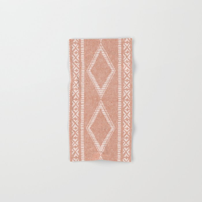 oceania diamond stripes - terracotta Bath Towel Gallery Image 1