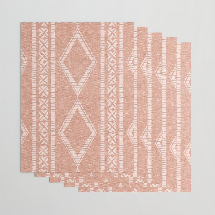 oceania diamond stripes - terracotta Wrapping Paper Gallery Image 3