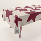 Wine Wonky Stars Tablecloth Gallery Image 1