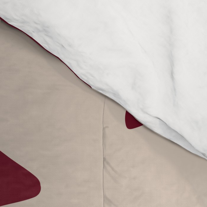 Wine Wonky Stars Comforter Gallery Image 4