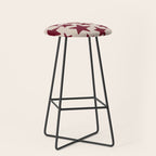 Wine Wonky Stars Stool Gallery Image 1