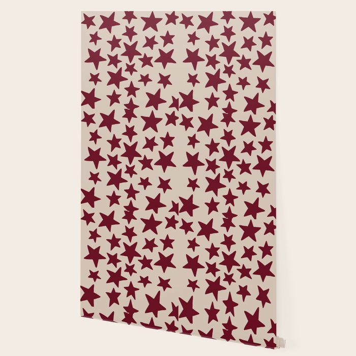 Wine Wonky Stars Wallpaper Gallery Image 2