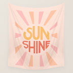 Sunshine Hand Lettering Wall Tapestry Gallery Image 4
