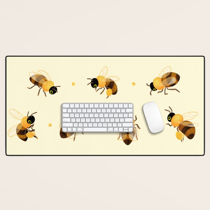 Honey bees Desk Mat Gallery Image 1