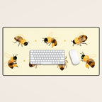 Honey bees Desk Mat Gallery Image 1