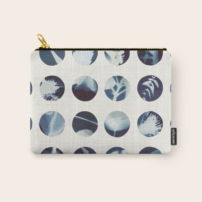 Botanical Cyanotypes Carry All Pouch Gallery Image 1