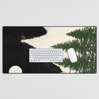 minimal collage/ Forest Desk Mat Gallery Image 1