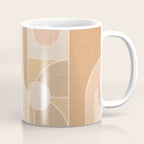 Abstract Bauhaus Shapes - Neutral Colors Coffee Mug Gallery Image 1