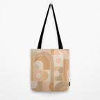 Abstract Bauhaus Shapes - Neutral Colors Tote Bag Gallery Image 2