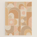 Abstract Bauhaus Shapes - Neutral Colors Jigsaw Puzzle Gallery Image 1