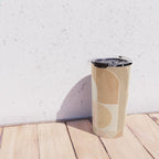 Abstract Bauhaus Shapes - Neutral Colors Travel Mug Gallery Image 4