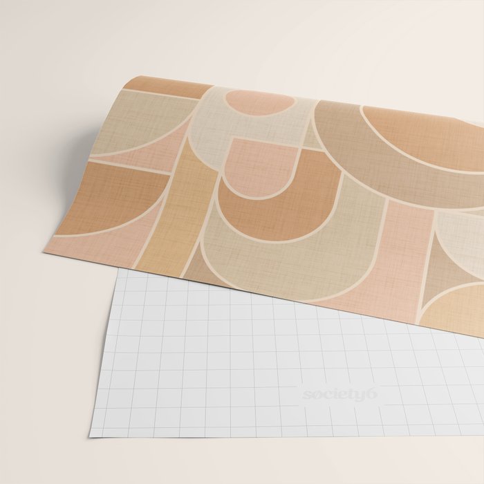 Abstract Bauhaus Shapes - Neutral Colors Wrapping Paper Gallery Image 2