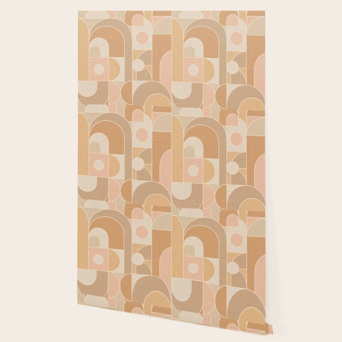 Abstract Bauhaus Shapes - Neutral Colors Wallpaper Gallery Image 2