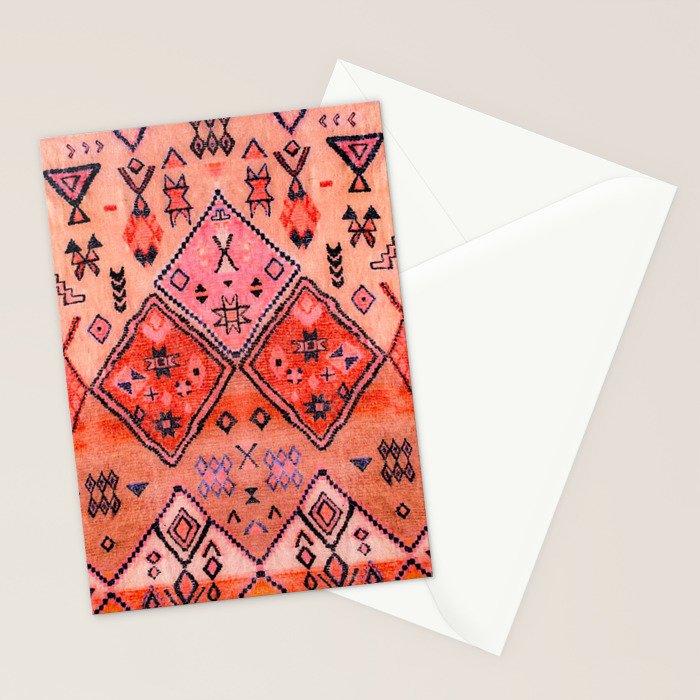 Epic Rustic & Farmhouse Style Original Moroccan Artwork  Stationery Card Gallery Image 2