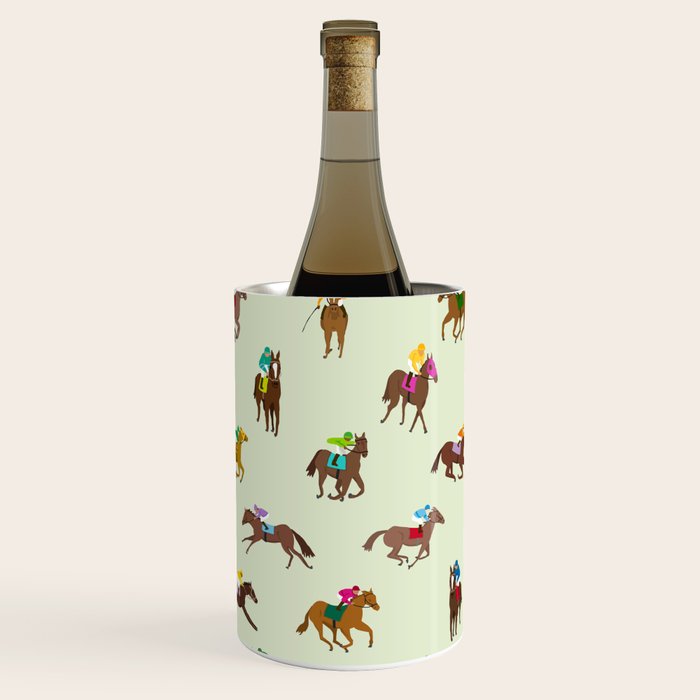 Off to the Horse Races (Mint) Wine Chiller Gallery Image 1