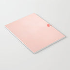 Floral photography print | Green on coral | Botanical photo art Notebook Gallery Image 3