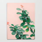 Floral photography print | Green on coral | Botanical photo art Notebook Gallery Image 4