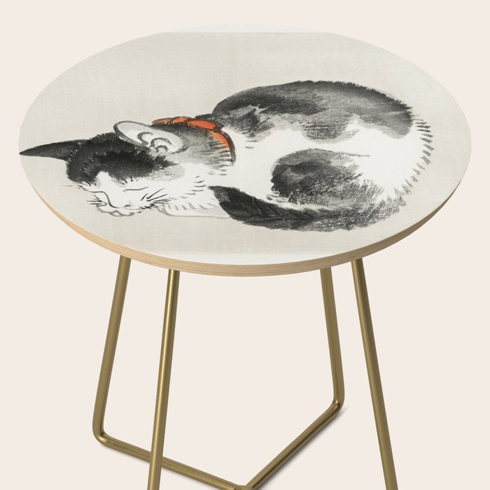 Sleeping cat by KÅno Bairei Side Table Gallery Image 2