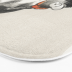 Sleeping cat by KÅno Bairei Bath Mat Gallery Image 3