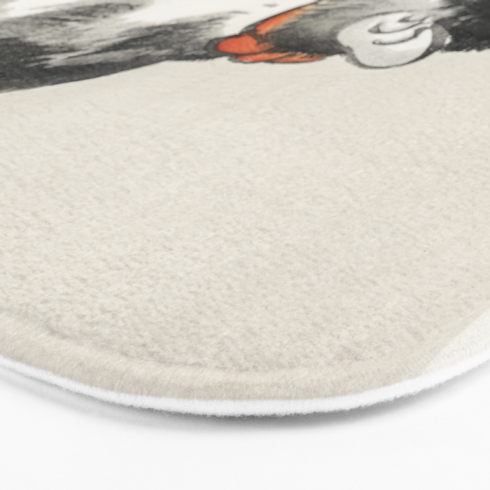 Sleeping cat by KÅno Bairei Bath Mat Gallery Image 3