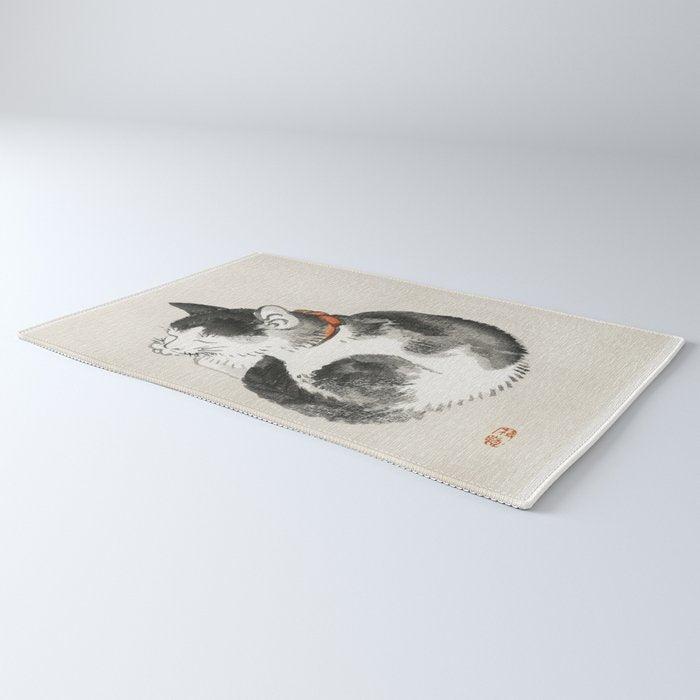 Sleeping cat by KÅno Bairei Rug Gallery Image 3