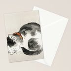 Sleeping cat by KÅno Bairei Stationery Card Gallery Image 2