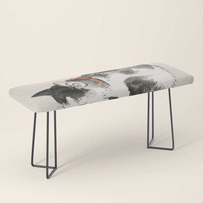 Sleeping cat by KÅno Bairei Bench Gallery Image 1