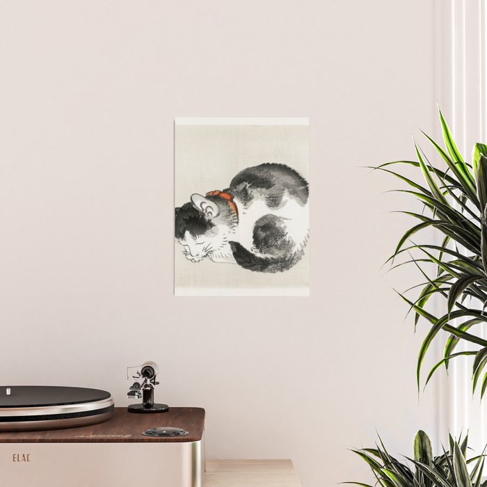 Sleeping cat by KÅno Bairei Poster Gallery Image 2