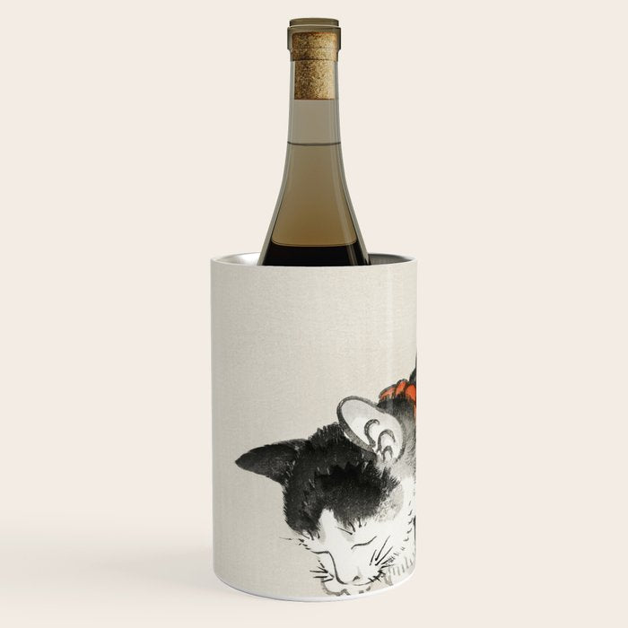 Sleeping cat by KÅno Bairei Wine Chiller Gallery Image 2
