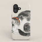 Sleeping cat by KÅno Bairei iPhone Case Gallery Image 1