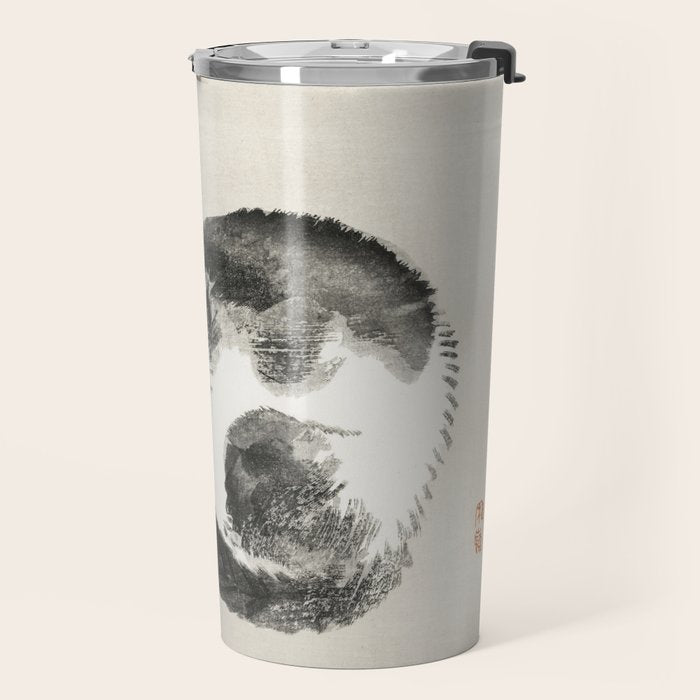 Sleeping cat by KÅno Bairei Travel Mug Gallery Image 2