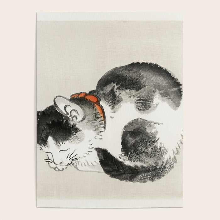 Sleeping cat by KÅno Bairei Poster Gallery Image 4