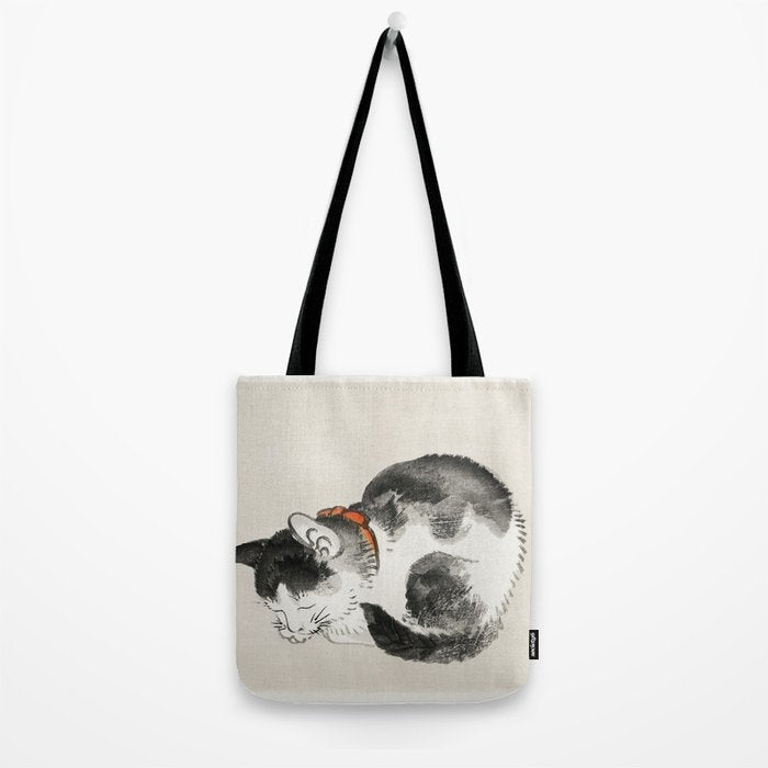 Sleeping cat by KÅno Bairei Tote Bag Gallery Image 2