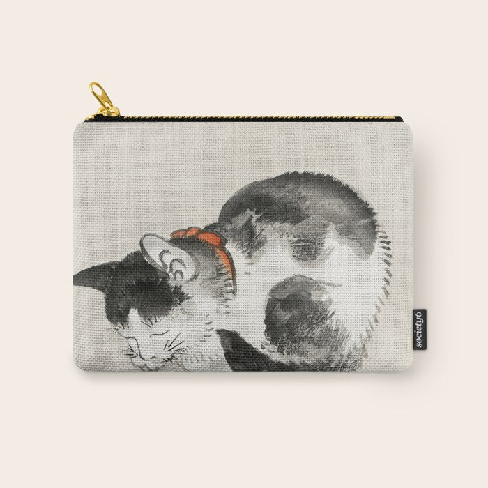Sleeping cat by KÅno Bairei Carry All Pouch Gallery Image 1