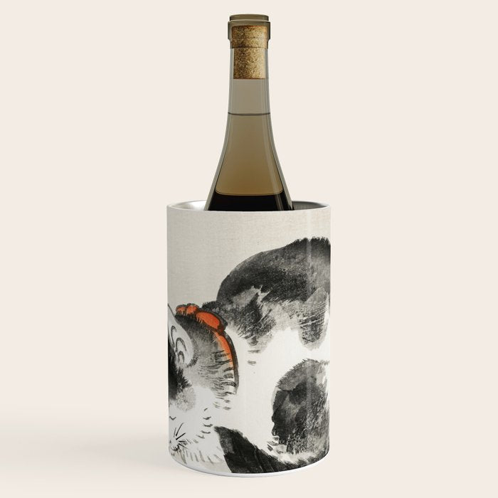 Sleeping cat by KÅno Bairei Wine Chiller Gallery Image 1